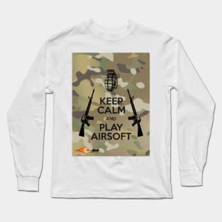 KEEP CALM and PLAY AIRSOFT, TACTICOOL STYLE Long Sleeve T-Shirt